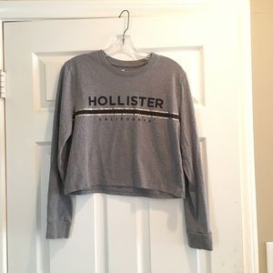 Hollister long sleeve crop top